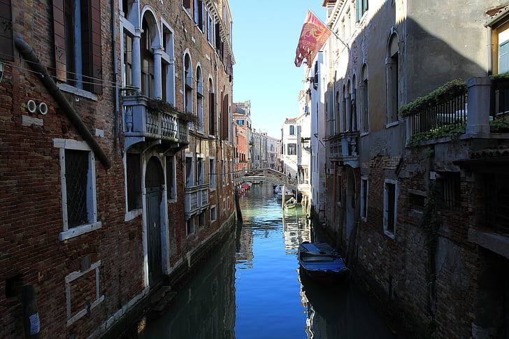 venezia, water, passages, canal, venice - Italy, italy, architecture