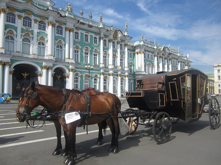 hermitage, coach, horse, tourism