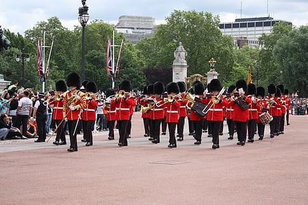 Londres, Palais de Buckingham, relève de la garde