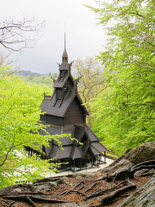 Biserica, lemn pe picior, Norvegia, Bergen