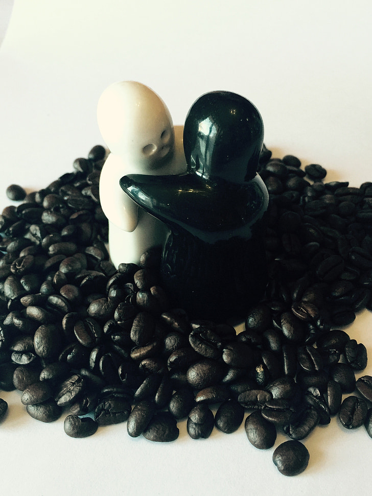 láska, káva, kávové zrná, horúca láska, Milujem kávu