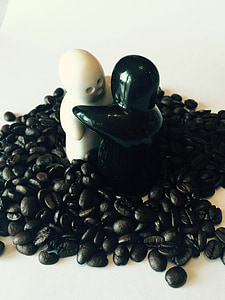 Kærlighed, kaffe, kaffebønner, varm kærlighed, elske kaffe