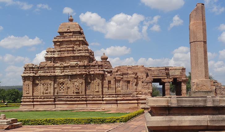 храма, Индия, индуизъм, исторически, древен, руините