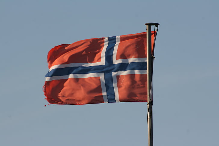 Норвегия, флаг, Норвежки, норвежки флаг