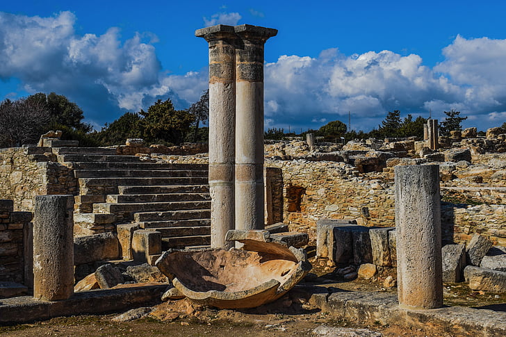 Ciprus, Apollo hylates, szentély, ősi, görög, történelmi, mediterrán