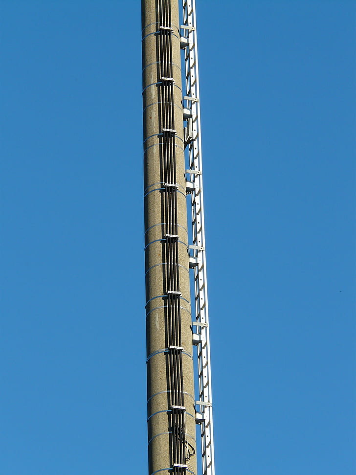 mast, huvud, klättra, Transmission tower, radiomast, tornet