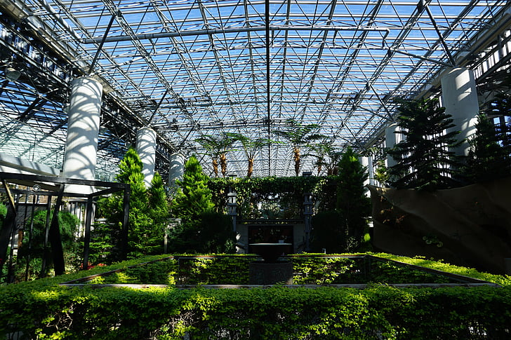 greenhouse, garden, botany, architecture