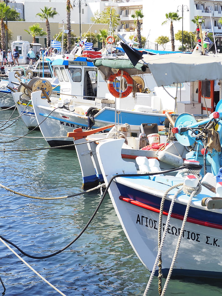 kos, kos town, greece, boats, port