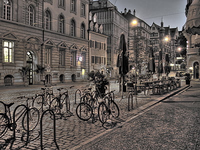Freiburg, Şehir, Almanya, yol, evleri, muhteşem binalar, Arnavut kaldırımlı