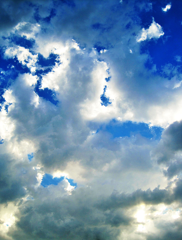 løs cloud, skyen, løs, oppdateringer, hvit, lys, himmelen