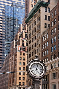 New york, Manhattan, skyline, New york city, Amerika, gebouw, het platform