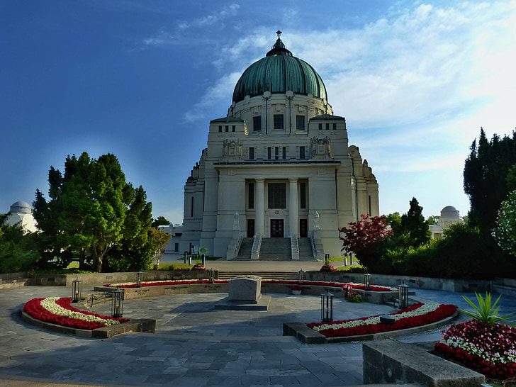 kirkegården, monument, resten, minnesmerke, kirke, presidenter, Wien