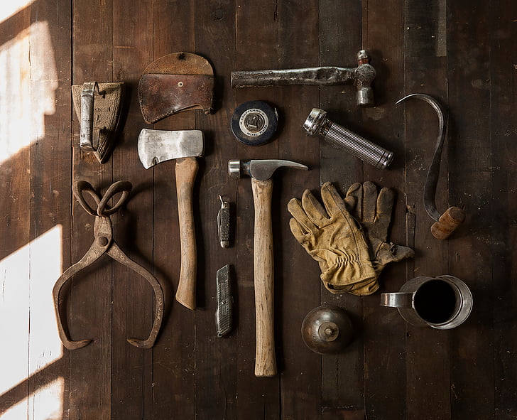 verktyg, gör det själv, Hammer, Snickeri, konstruktion, skiftnyckel, reparation