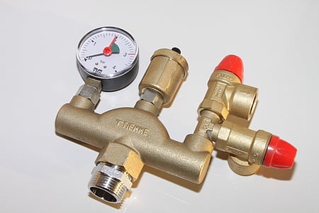 air vent, boiler, brass, group, heating, manometer, safety