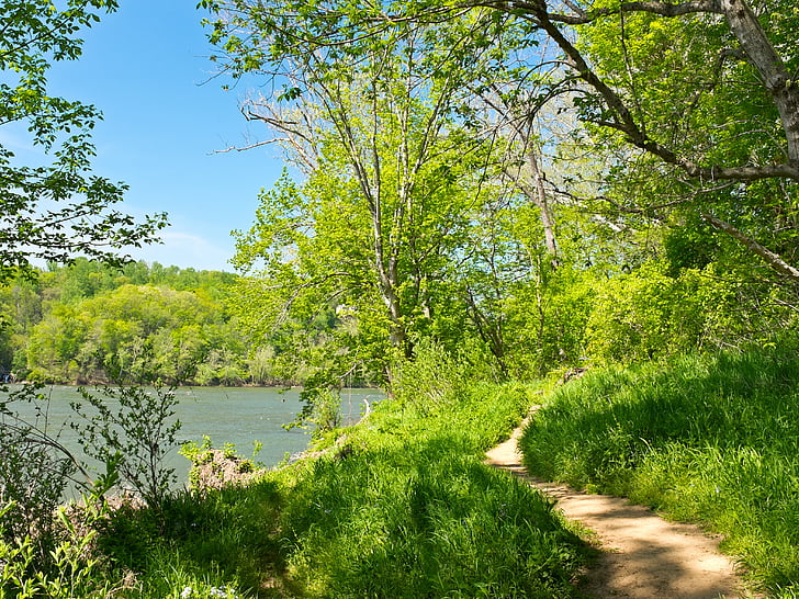 Billy goat trail, Potomac řeka, stezka, cesta, pěší turistika, Příroda, voda