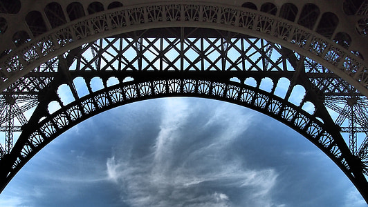 Paris, Eiffelturm, Orte des Interesses, Jahrhundert-Ausstellung, Sehenswürdigkeit, Architektur, Bogen