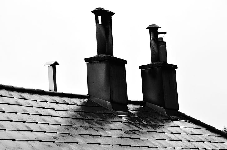 chimney, chimneys, smoke stack, smoke stacks, roof, shingles, roof tiles
