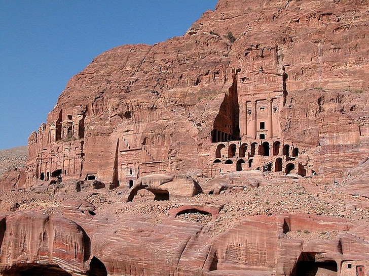 Petra, Jordan, huler, gamle, historie, ruinerne, Temple