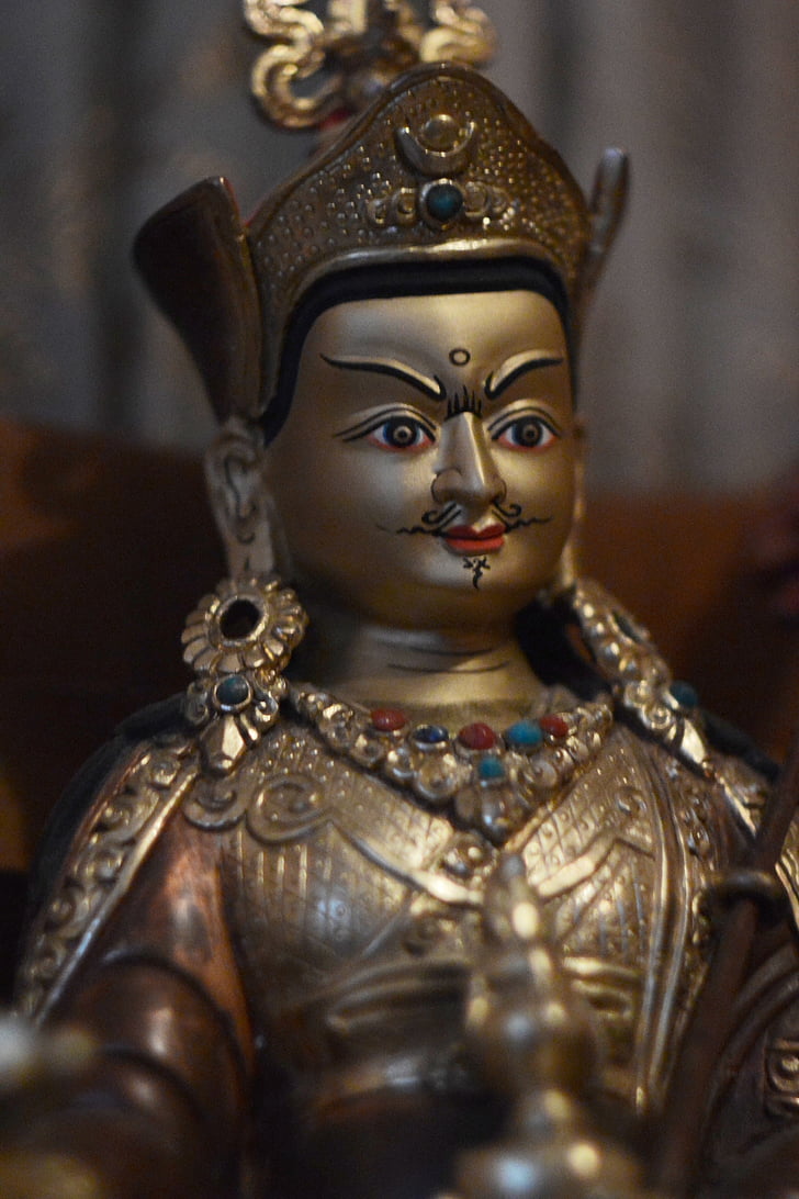 Statuette, bouddhisme, gourou padmasambhava, Vajrayana, Tibet