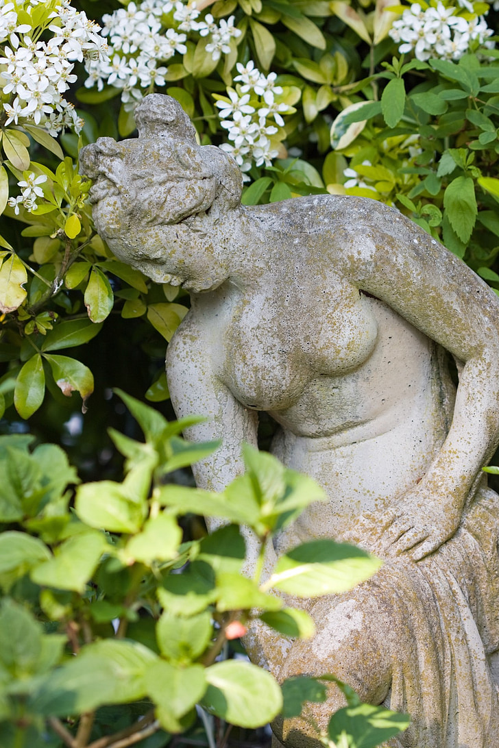 state, woman, lady, garden, garden statue, female, girl
