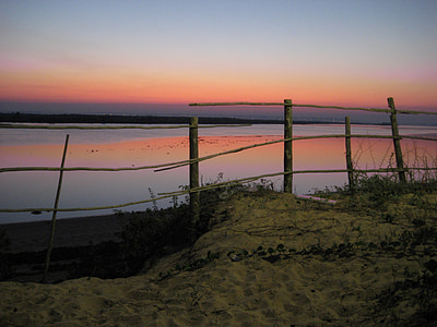 zonsondergang, zee, mosambiqe, abendstimmung, zonsondergang zee, romantische, sfeer