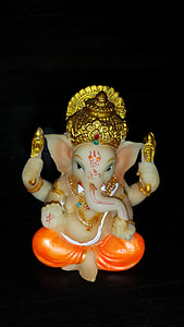 Ganesh, Hinduski, religia, Hinduizm, Słoń, Indyjski