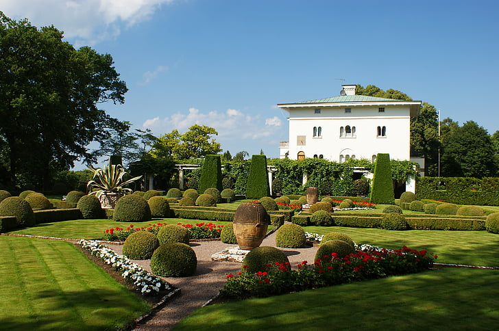 oland, summer, castle, sollidenvägen, park, garden, shrubs
