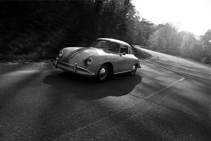 foto, Mini, Cooper, Road, klassikaline, auto, Vintage