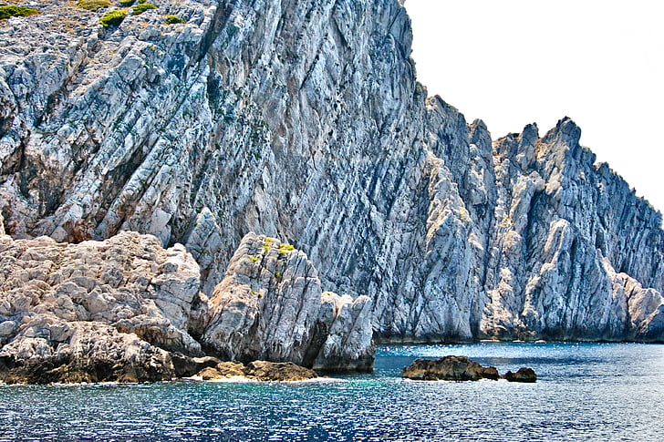 Horvátország, rock, tenger, Európa, kő, tengerpart, víz