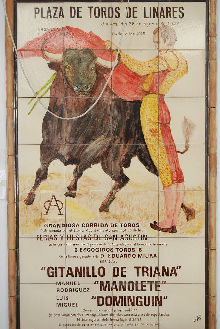 touro, torero, Espanha, Playbill
