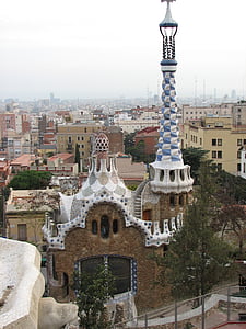 Barcelona, tayangan, Spanyol, arsitektur, gang, rumah, liburan