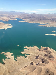 Huverio užtvanka, Nevada, Gamta, Scenics, kraštovaizdžio, mėlyna, dykuma