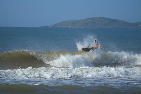 surfing, Surfer, deska surfingowa, fale, Splash, Ocean, morze