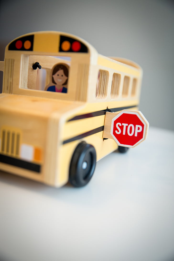 Stop, school, stopbord, bushalte, kinderen, veiligheid, veiligheid van de school