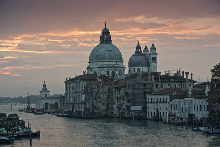 Benátky, Itálie, Evropa, Venezia, kostel, Santa maria della salute, Bazilika