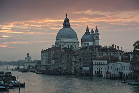 Venetië, Italië, Europa, Venezia, kerk, Santa maria della salute, Basiliek
