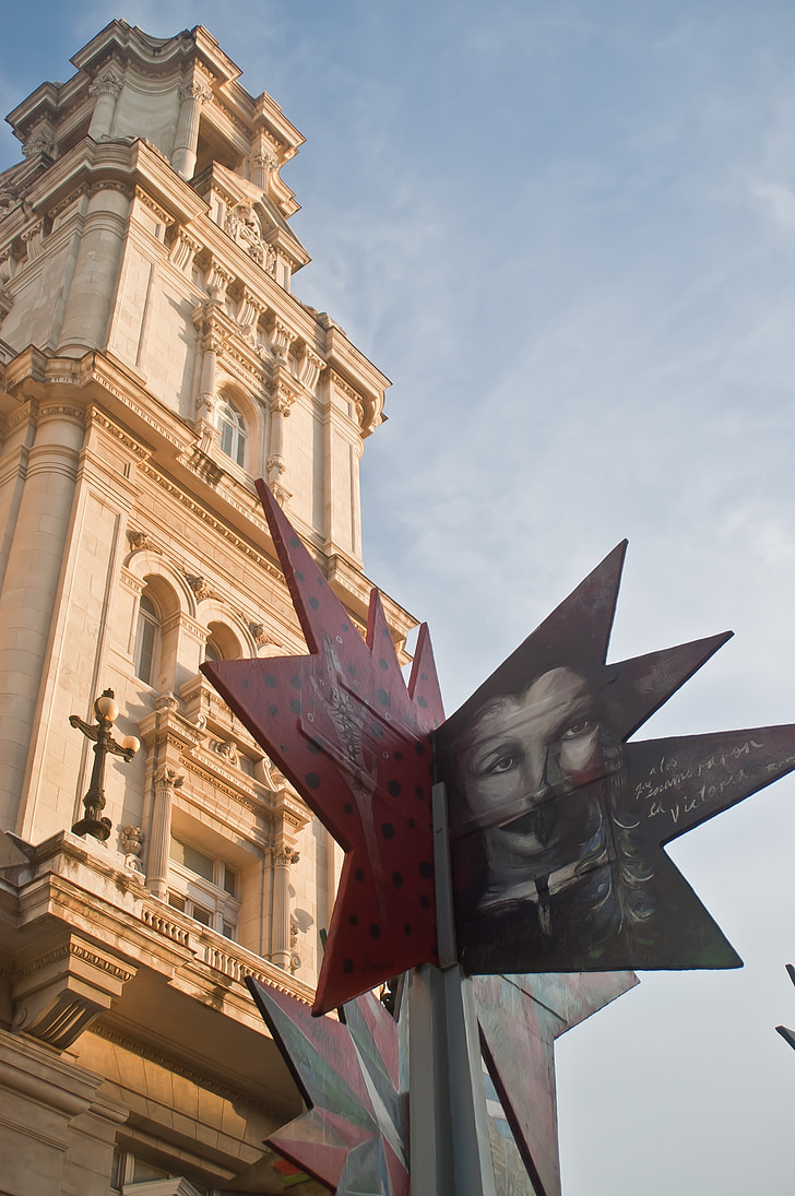 szobrászat, létra, történelem, Havanna, José martí