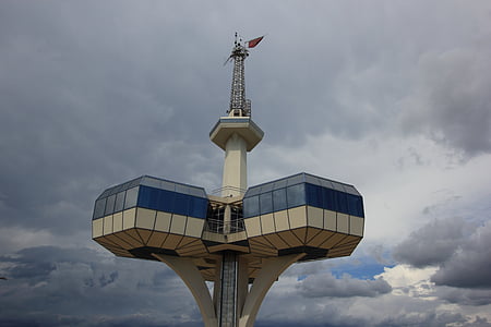 Čierna Hora, Podgorica, Telecom, veža, komunikácia, prenos
