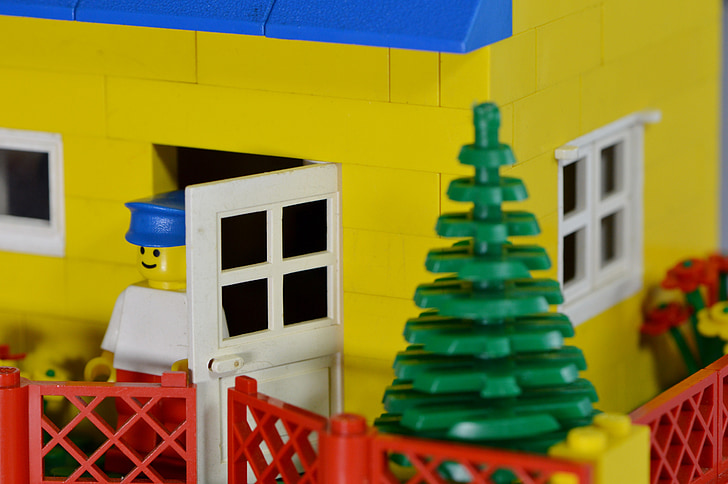 LEGO, børn, legetøj, farverige, spille, byggesten