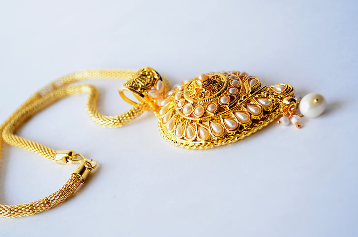 necklace, gold, ornaments, jewelry