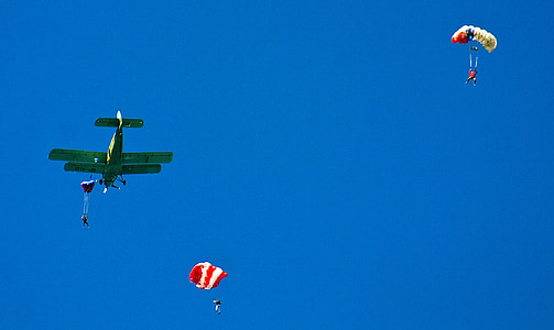 скачане с парашут, спорт, парашутист, конкуренцията, плаващи, екстремни спортове, парашут