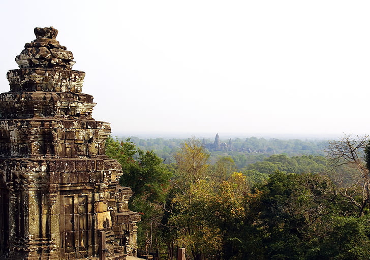 Kambodža, Ankoras, templis, bakheng, siem reap, ainava, reliģija