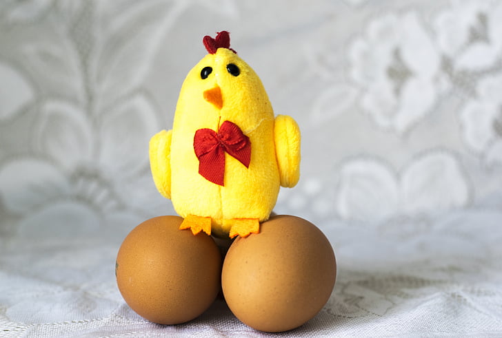 kyckling, leksak, ägg, påsk, Holiday