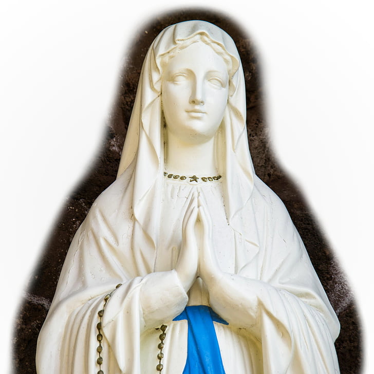 maria, figure, plastic, christianity, rosary, mother of god, holy