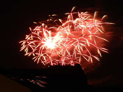 fireworks, dresden, night, firework display, firework - man made object, celebration, exploding