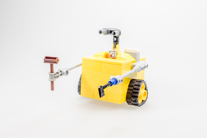 LEGO, Wall-e, Figure, CULT, ordinateur, robot, machine