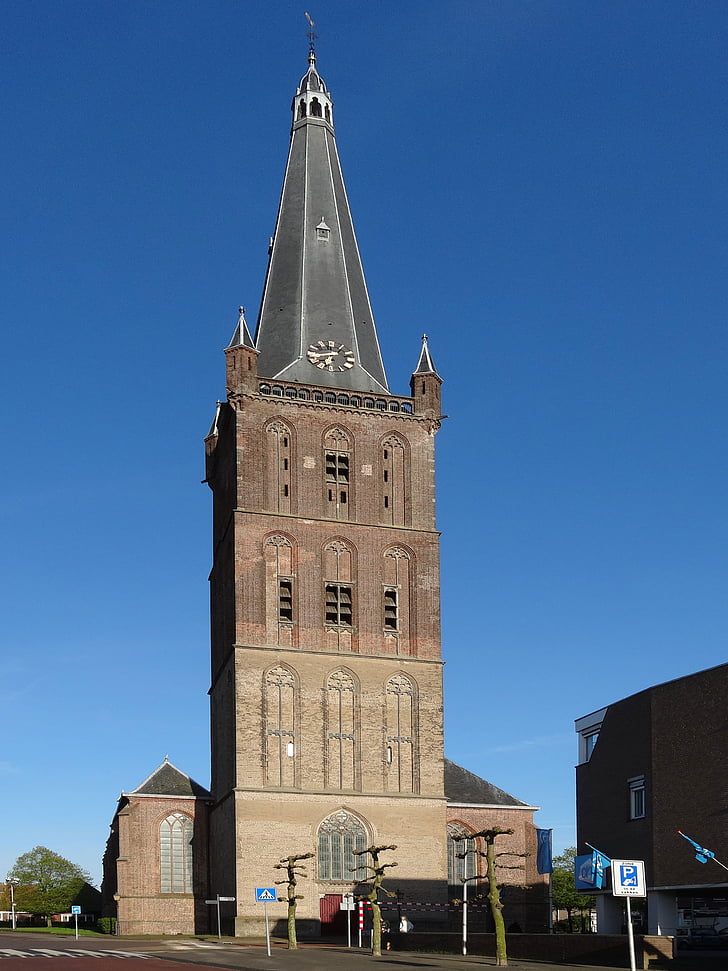 clemenskerk, Steenwijk, Nederland, kirke, tårnet, tårn, spiret