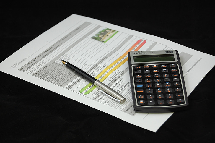 calculator, agreement, energy certificate, document, documents, sign, business