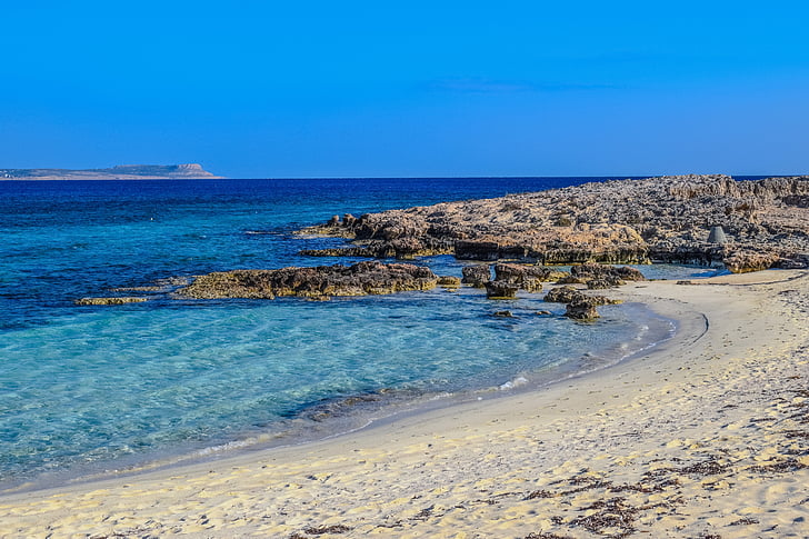 Kipras, Aja napa, Makronissos paplūdimio, smėlio, jūra, Poilsio, turizmo