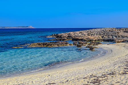 Cypr, Ajia napa, Plaża Makronissos, piasek, morze, Resort, Turystyka